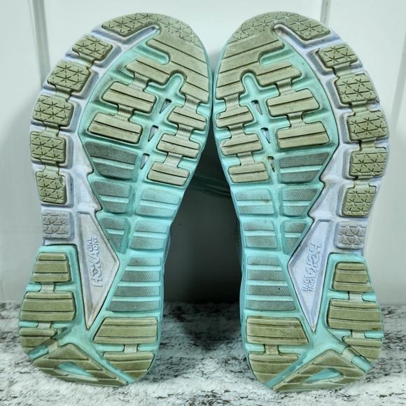 Hoka One One "Gaviota 3" Athletic Running Shoe Light Blue | Women's Size 7.5B - Picture 8 of 14